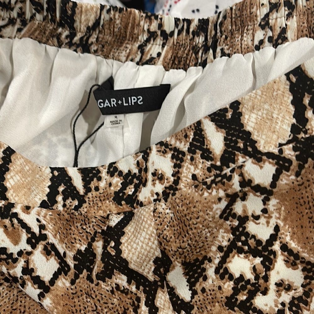 Sugar-Lips python print wide leg pants - Picture 4 of 6